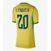 Brasilien Lucas Paqueta #20 Hemma matchtröja Dam VM 2026 Kortärmad Billigt